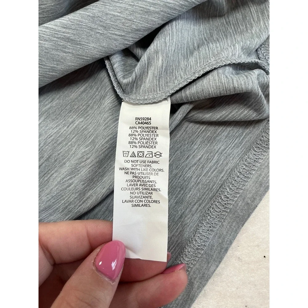 The Childrens Place Boys XXL 16 Gray Long Sleeve Performance Raglan Shirt NWT